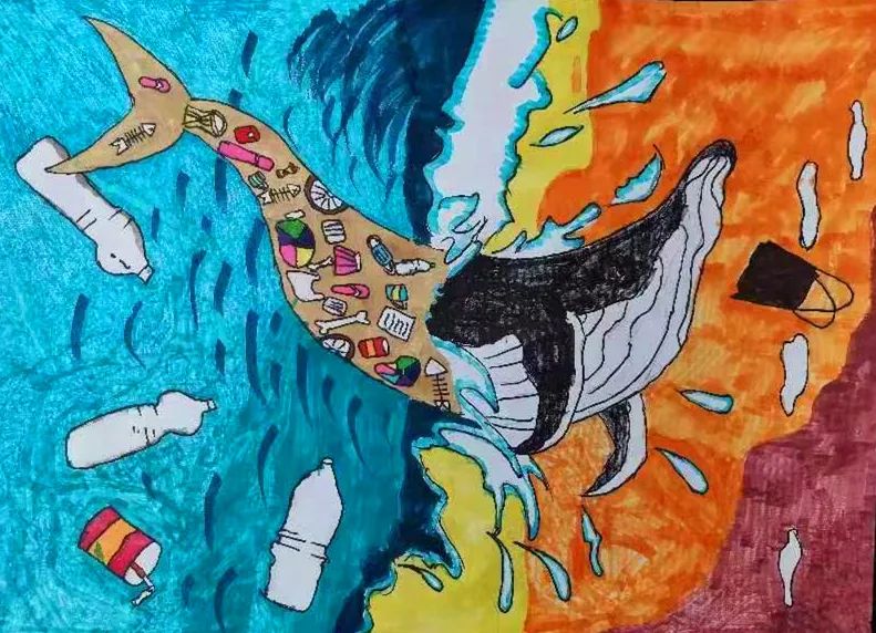 “童心画笔 播种海洋环保梦”儿童画精选作品