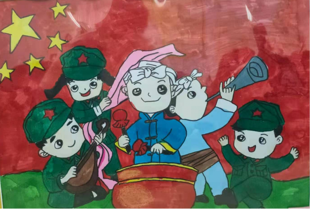 “军民一家亲,浓浓鱼水情”绘画作品展