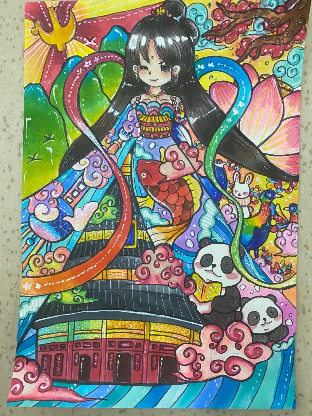 美少女儿童画