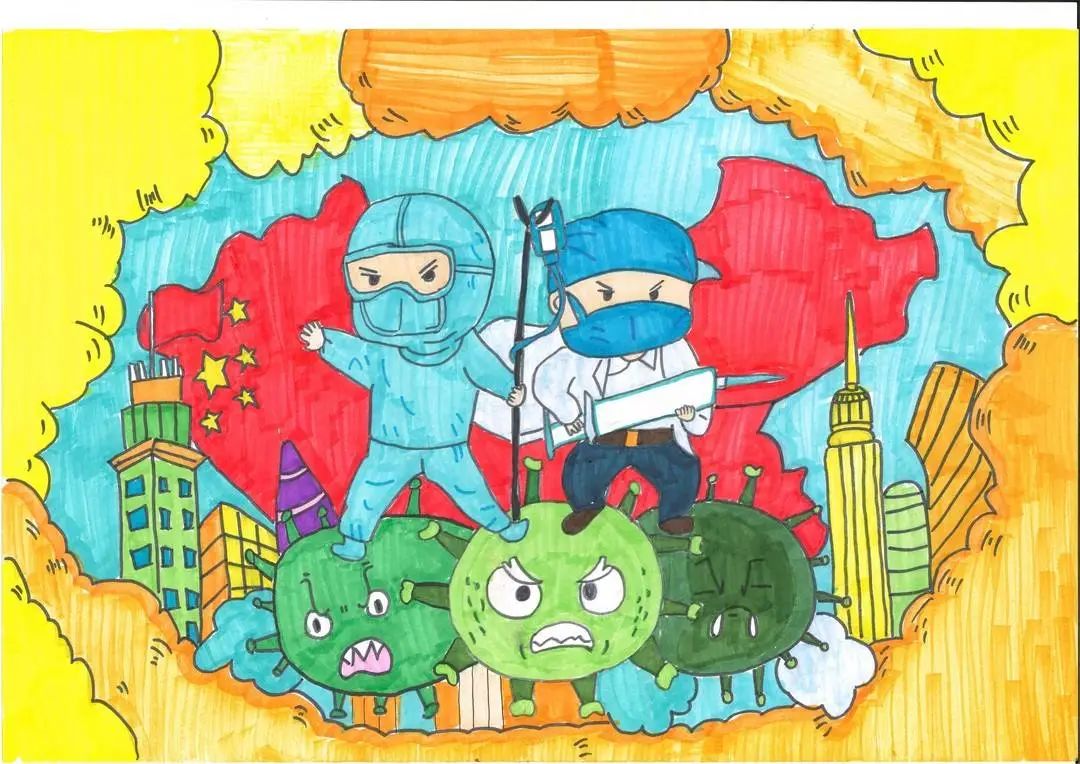 健康儿童画