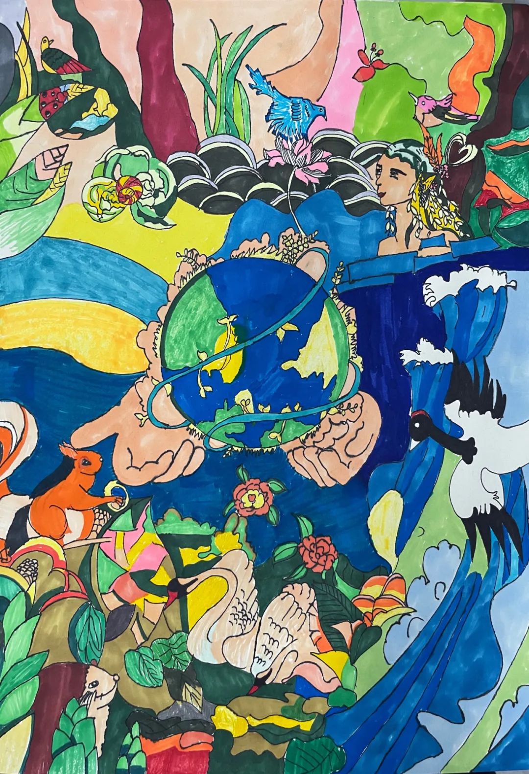 “倡导生态文明 践行绿色环保”主题创意绘画获奖作品