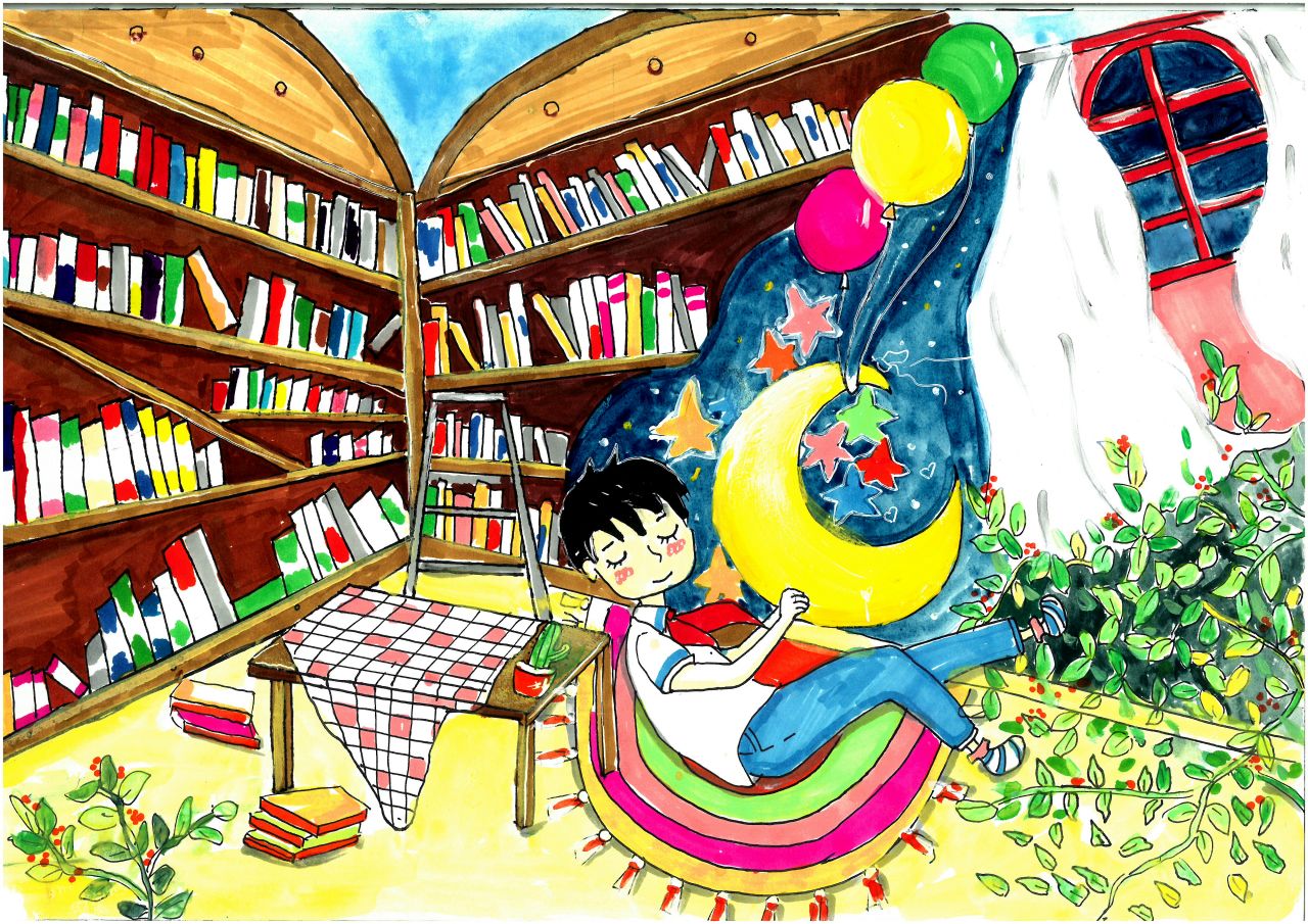 “我的梦想书屋”优秀绘画作品赏析