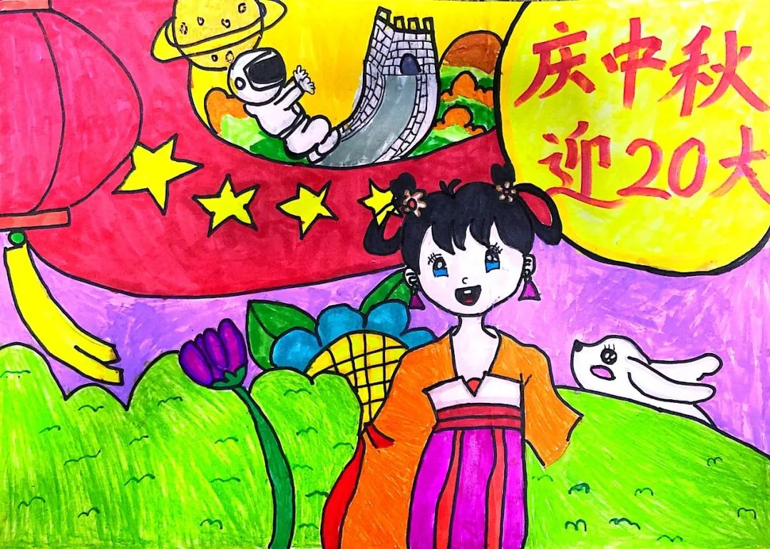 灯笼儿童画