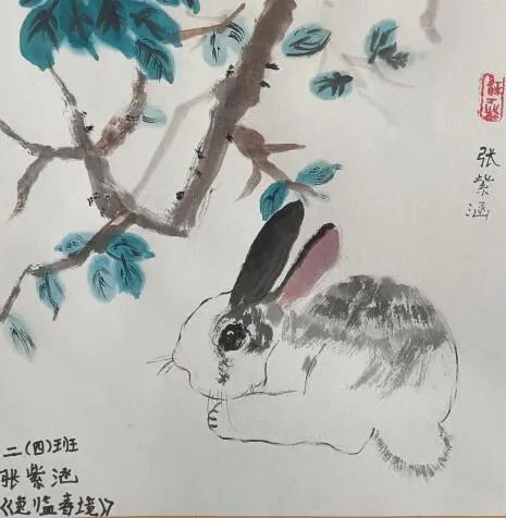 小学二年级兔子花花图片简单又好看