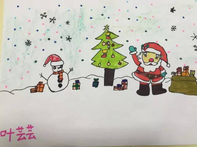 以圣诞为主题的画画图片