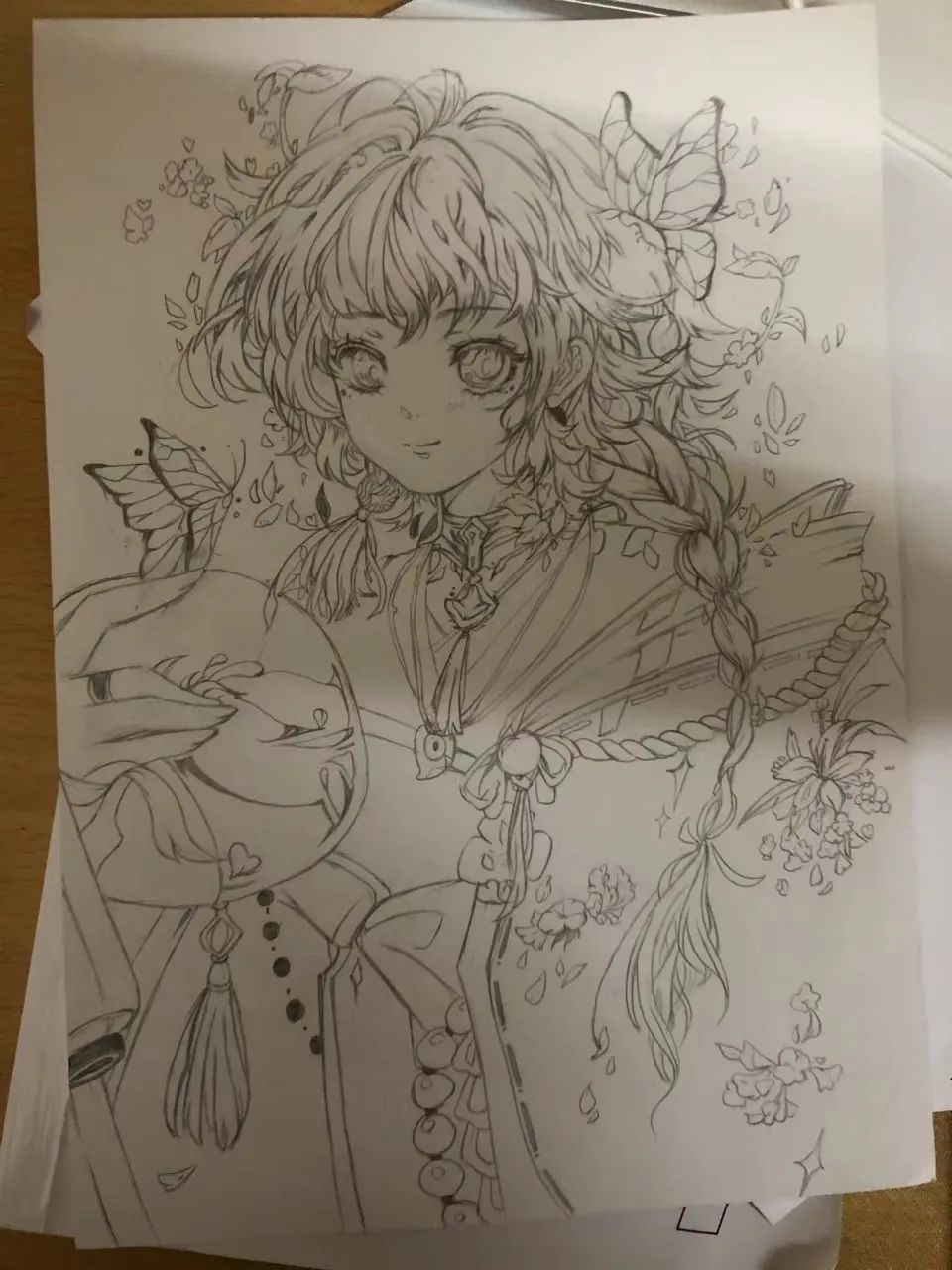 漂亮的花仙子绘画图片内容
