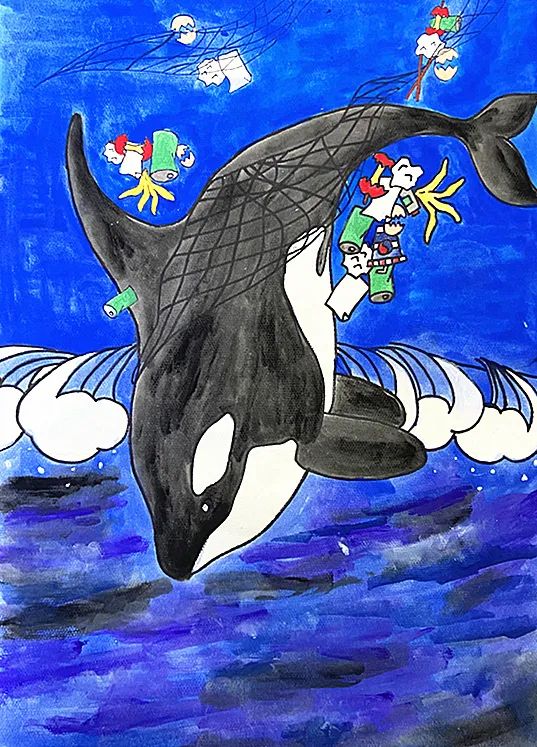 保护环境创意儿童画(海洋篇)