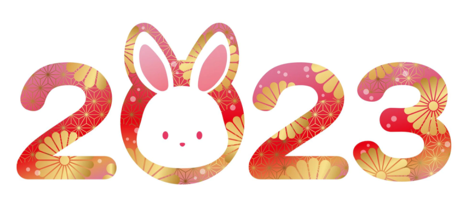2023数字插画（数字 兔子）