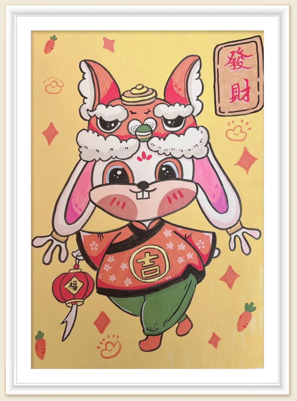 卯兔2023兔年春节贺岁绘画作品