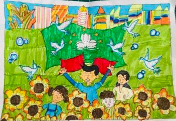 简单的关于澳门回归画画怎么画
