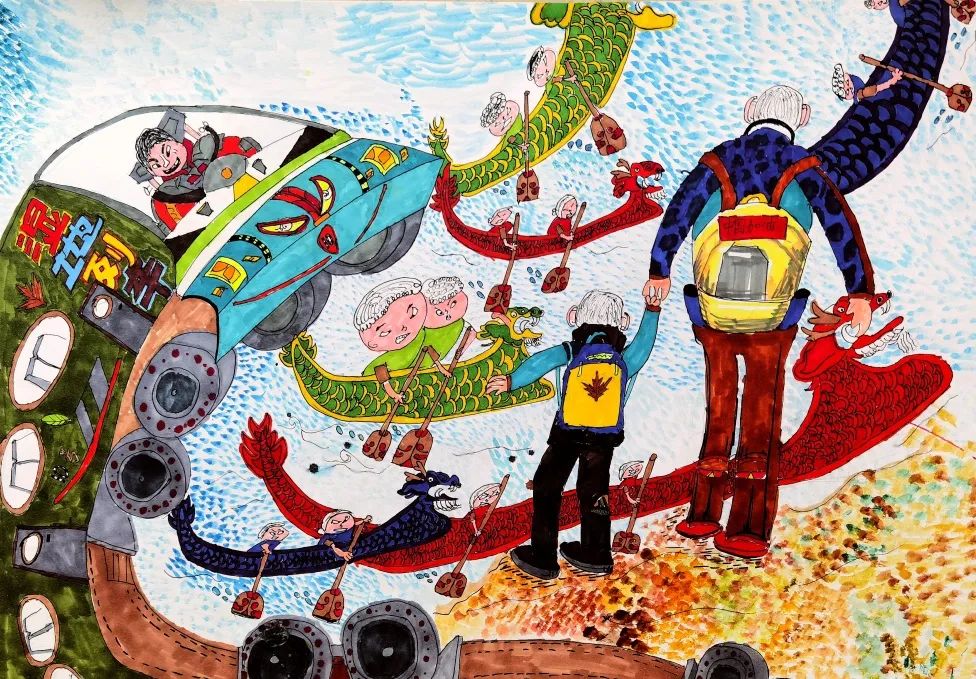 “梦幻湿地 童画专列”青少年绘画比赛作品（初中组）