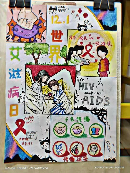 国际艾滋病日儿童画优秀作品
