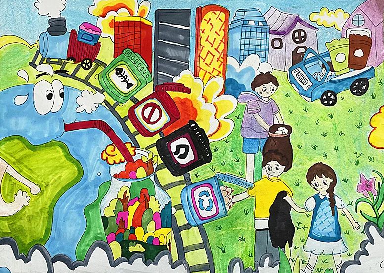 小学生态环境保护绘画大赛优秀作品