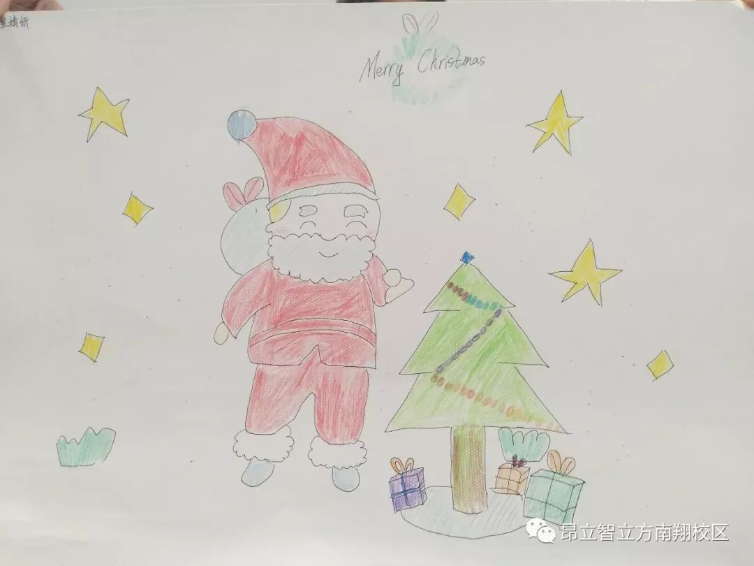 关于圣诞节款幼儿创意简单画