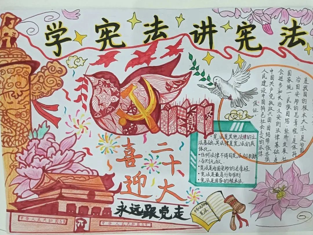“喜迎二十大 法治伴我行”小学法治文化绘画作品
