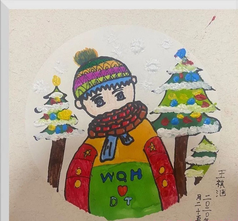 圣诞节主题可爱卡通画作品之四