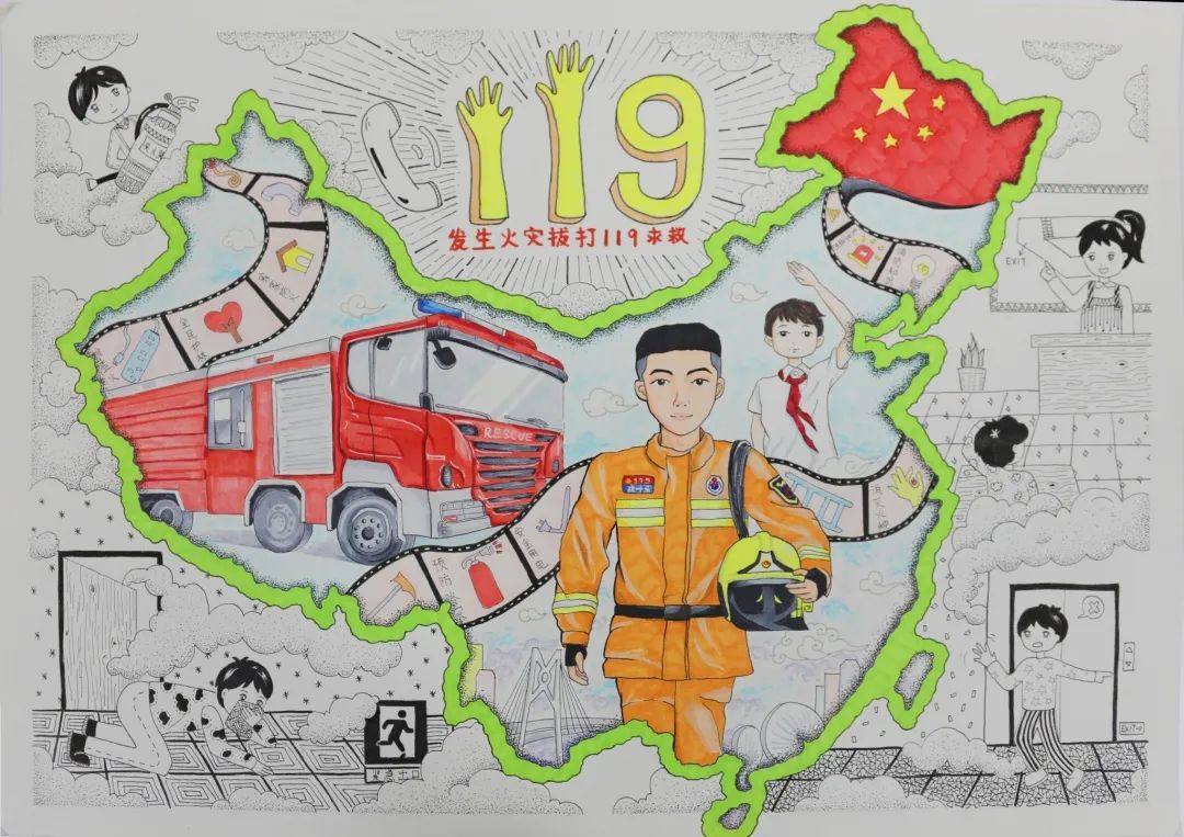消防安全小知识,消防安全逃生绘画怎么画简单又好看