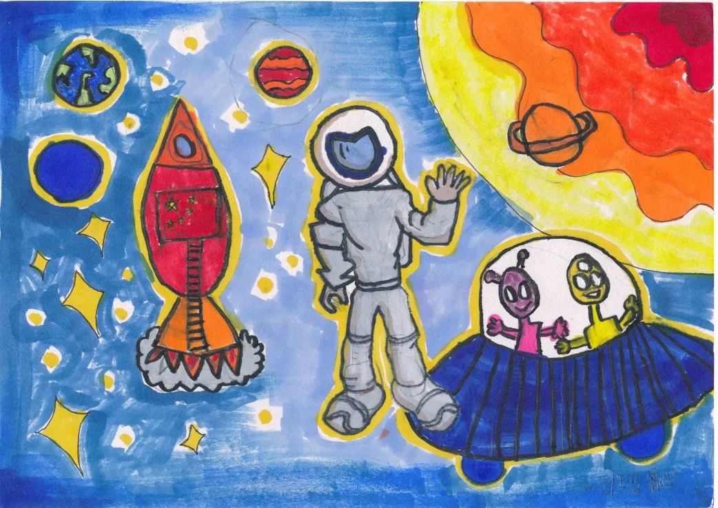小学生以科技主题绘画作品