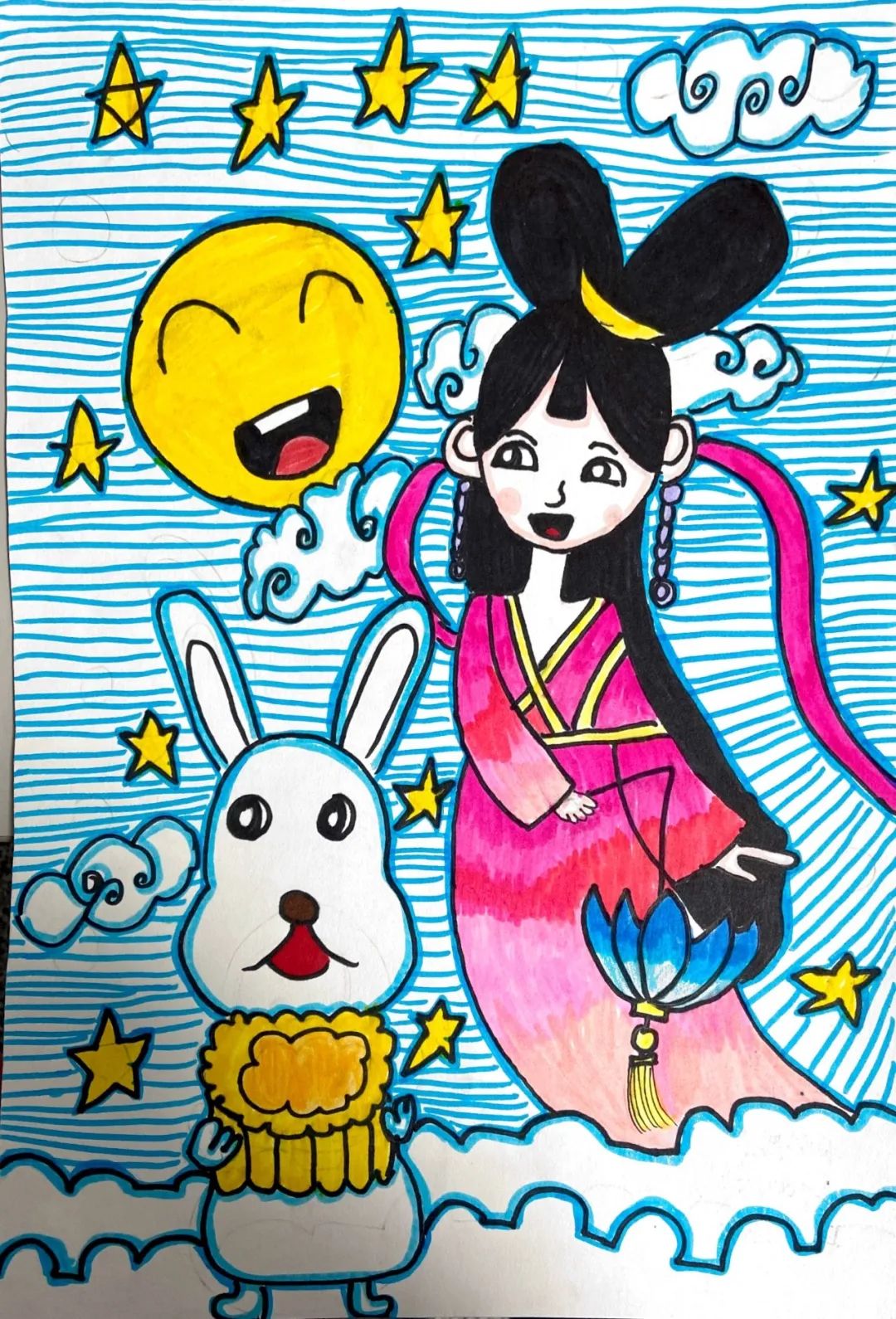 最新中秋节主题创意画