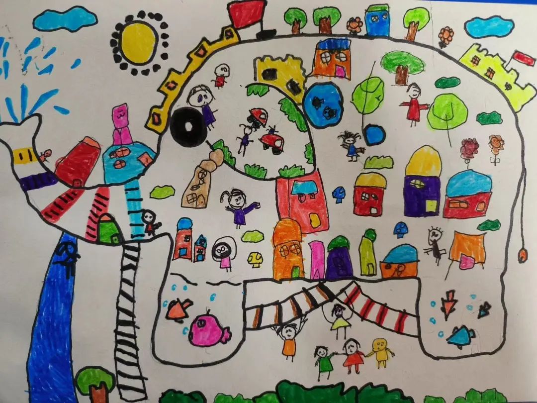 生态环境保护绘画大赛幼儿作品