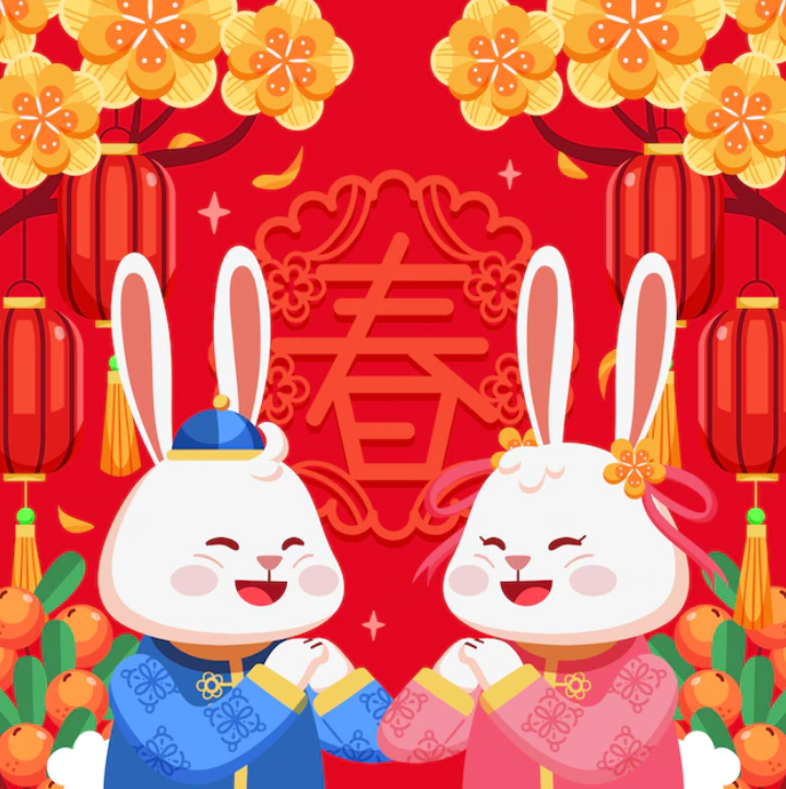 超级漂亮的福兔迎新春贺岁作品