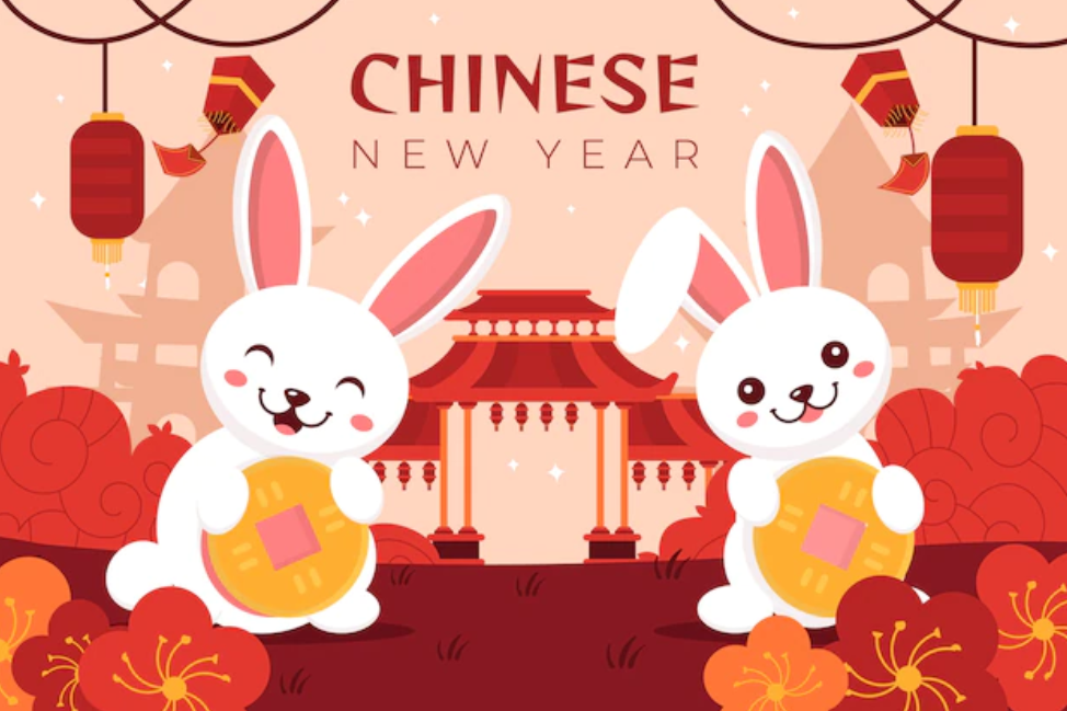 漂亮的2023新年大吉主题绘画