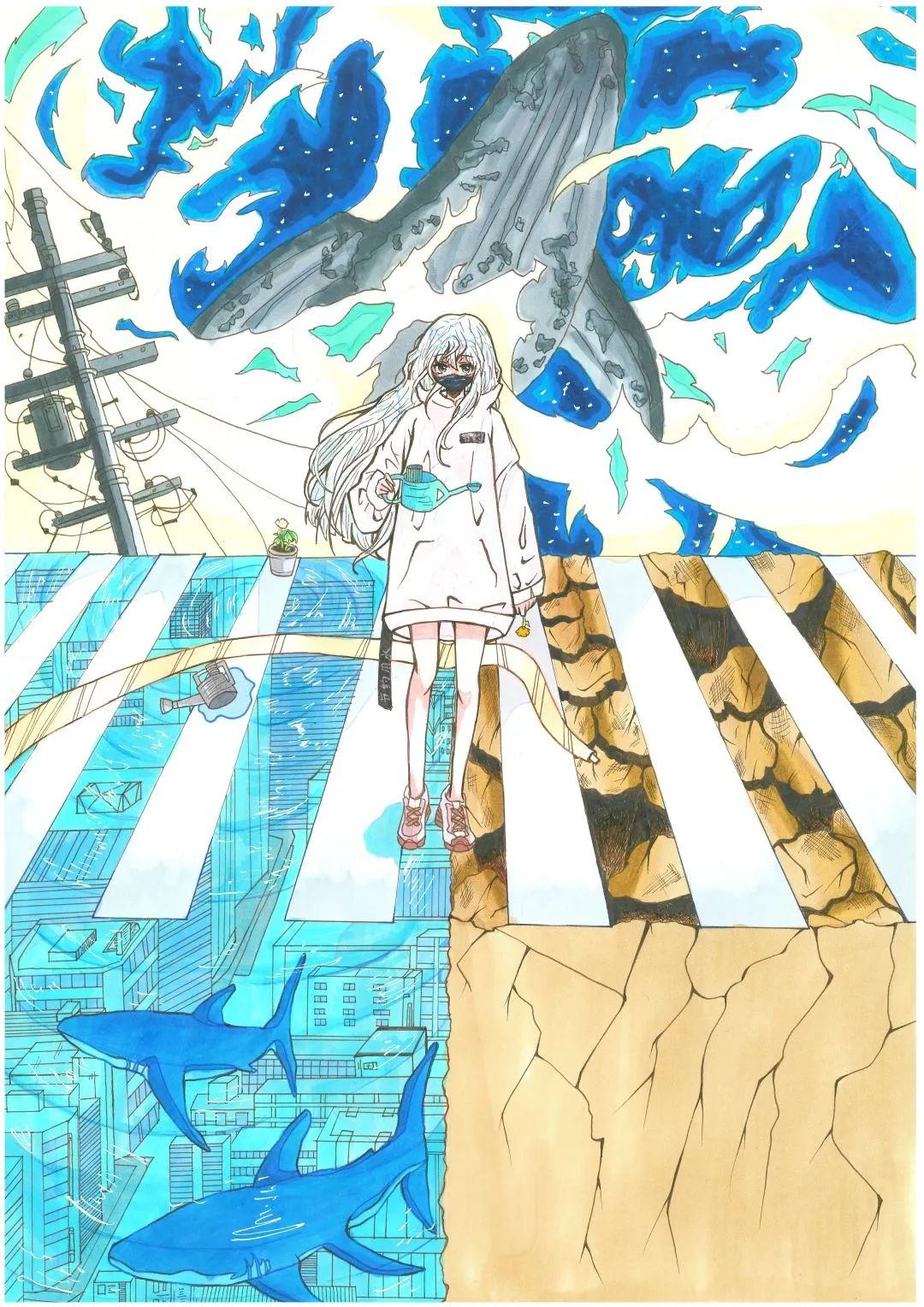 “世界水日”创意儿童画作品展