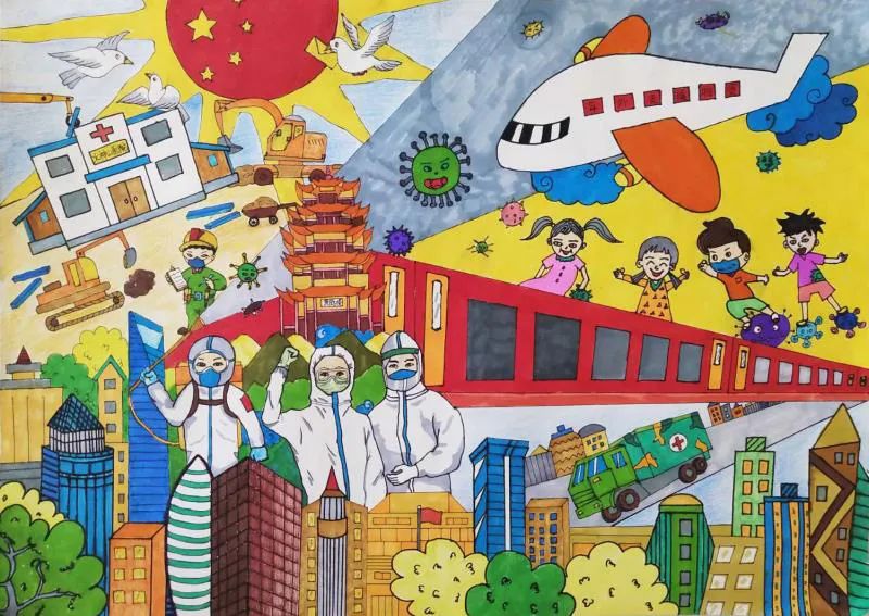 “疫情下的新生活”绘画优秀作品展示