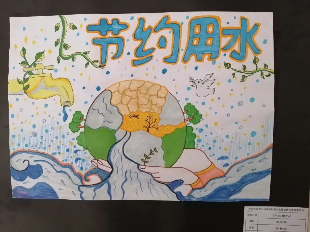 节约用水绘画作品一等奖图片