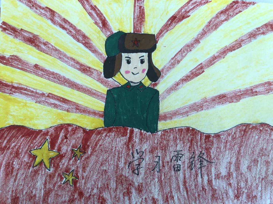 学习雷锋主题绘画比赛作品