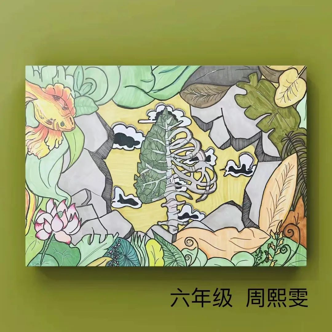 “从我做起 保护水资源”儿童画参赛作品