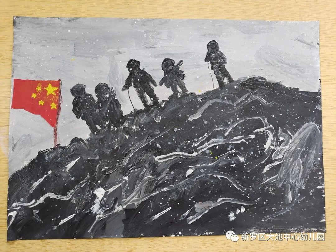 雷锋主题绘画优秀作品——《永不停息的雷锋精神》
