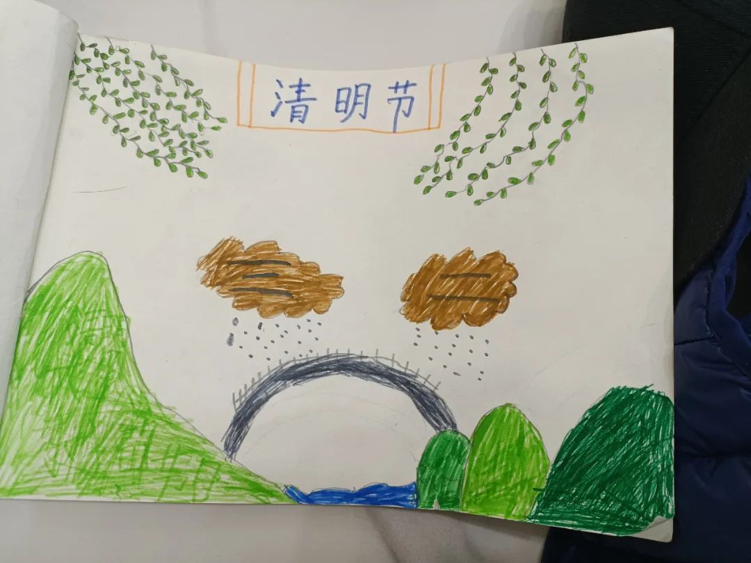 超级简单易画的清明节绘画