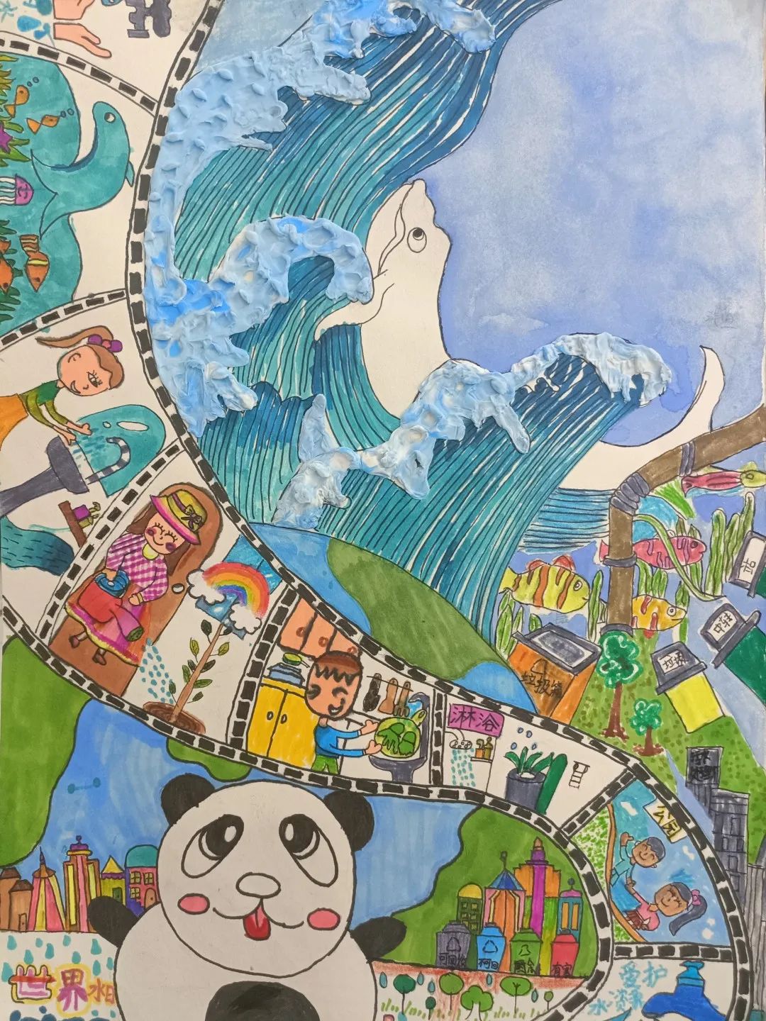 世界水日绘画作品图片一等奖