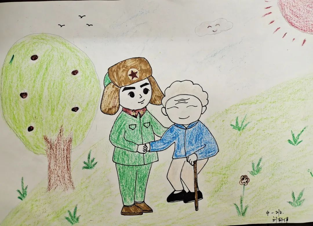“学雷锋 助人为乐”时代楷模绘画