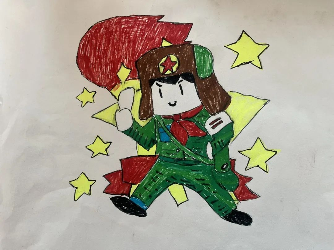 雷锋儿童绘画作品图片