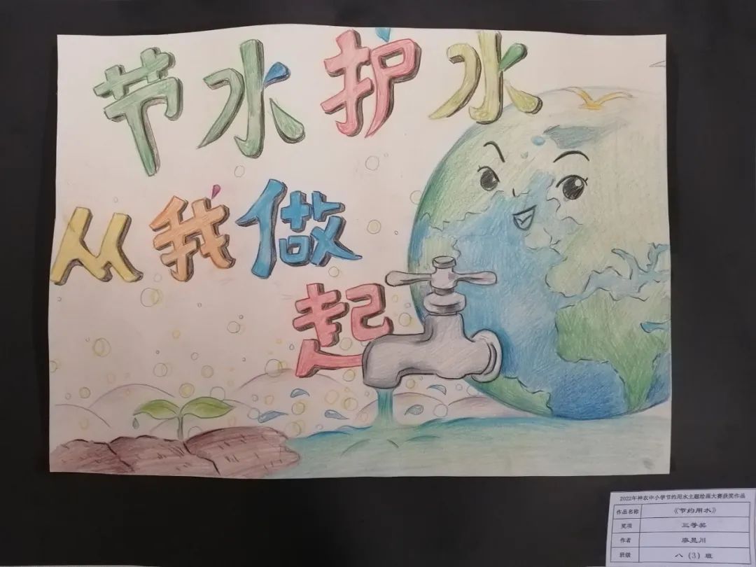 节水护水小学生绘画二等奖
