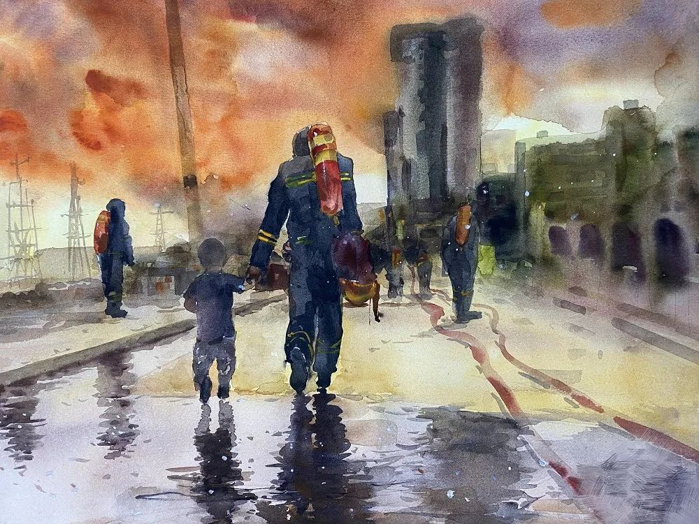 抗疫故事致敬最美“逆行者”绘画优秀作品