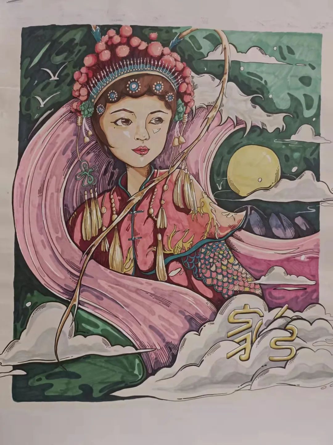 2023节水护水主题创意画画作品