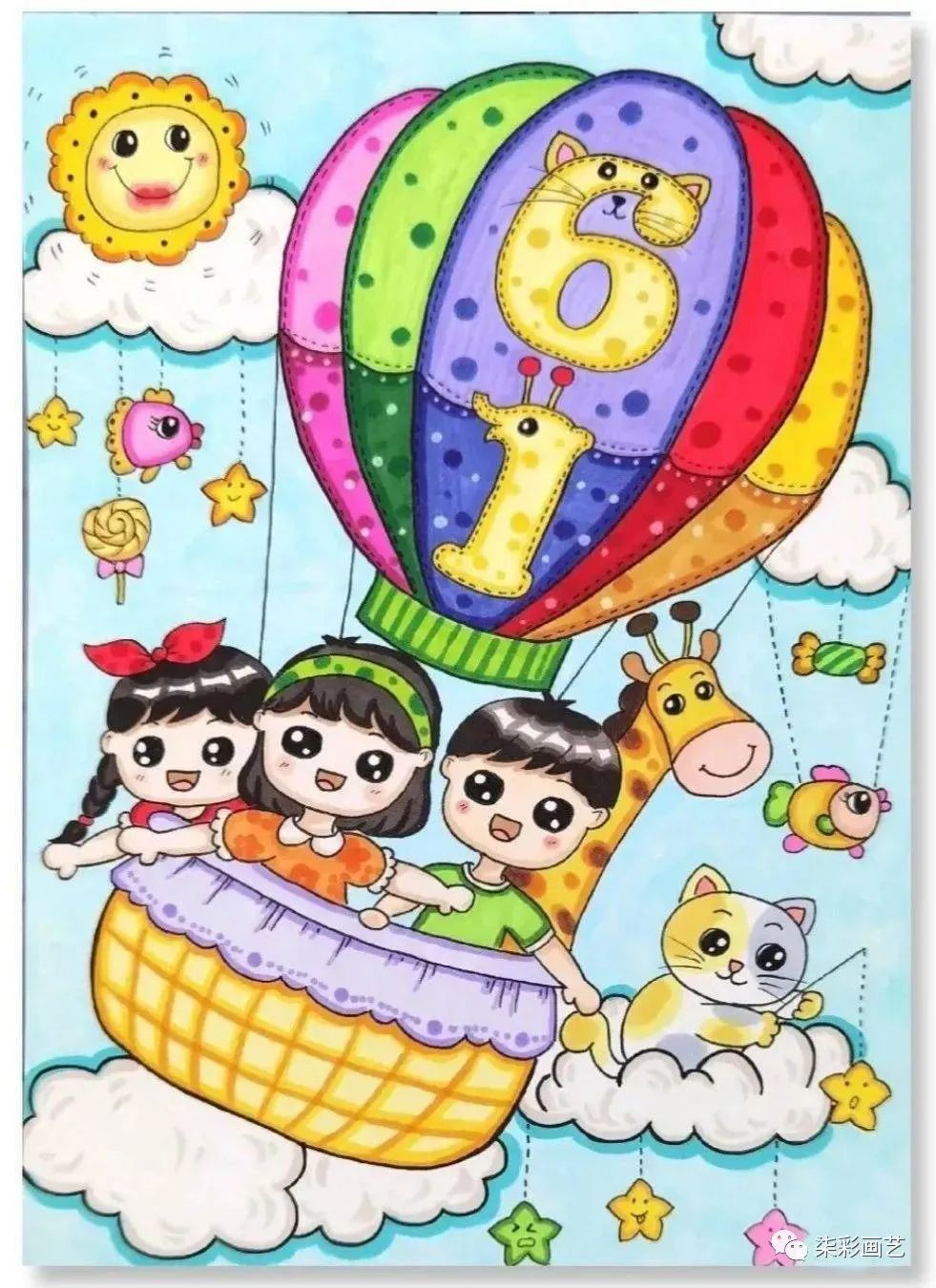 六一儿童节创意绘画作品