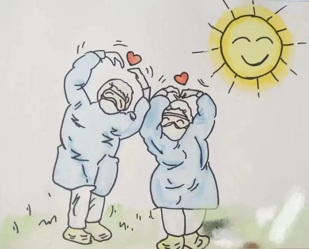 护士节小学生儿童绘画