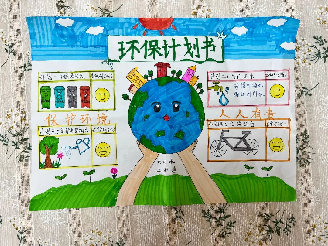 世界地球日作品《环保计划书》