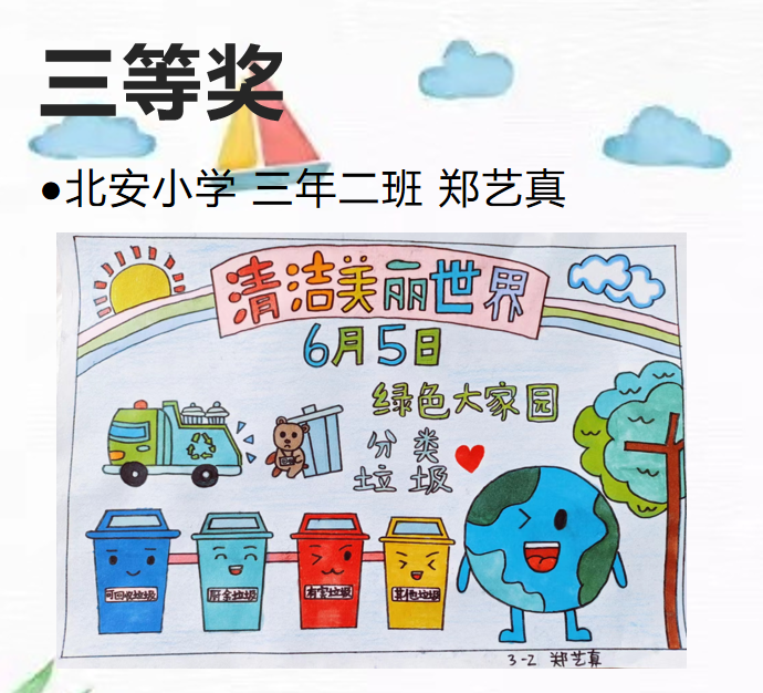 低碳出行儿童画