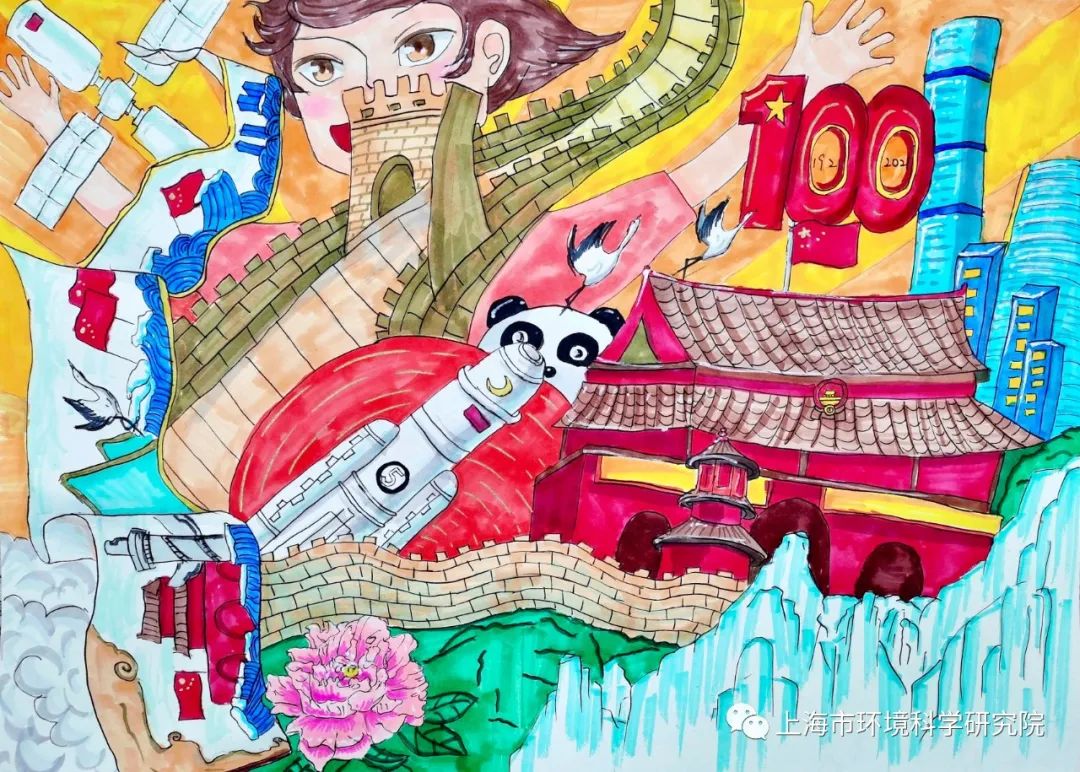 童心向党喜迎建党百年主题绘画作品