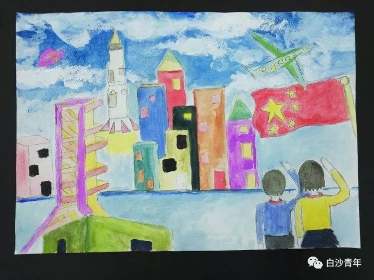 五四青年节爱国主题绘画图片