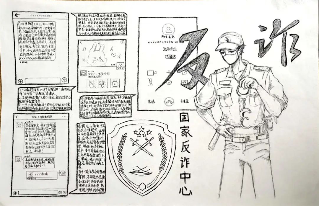 青少年“反电诈”宣传绘画作品展示