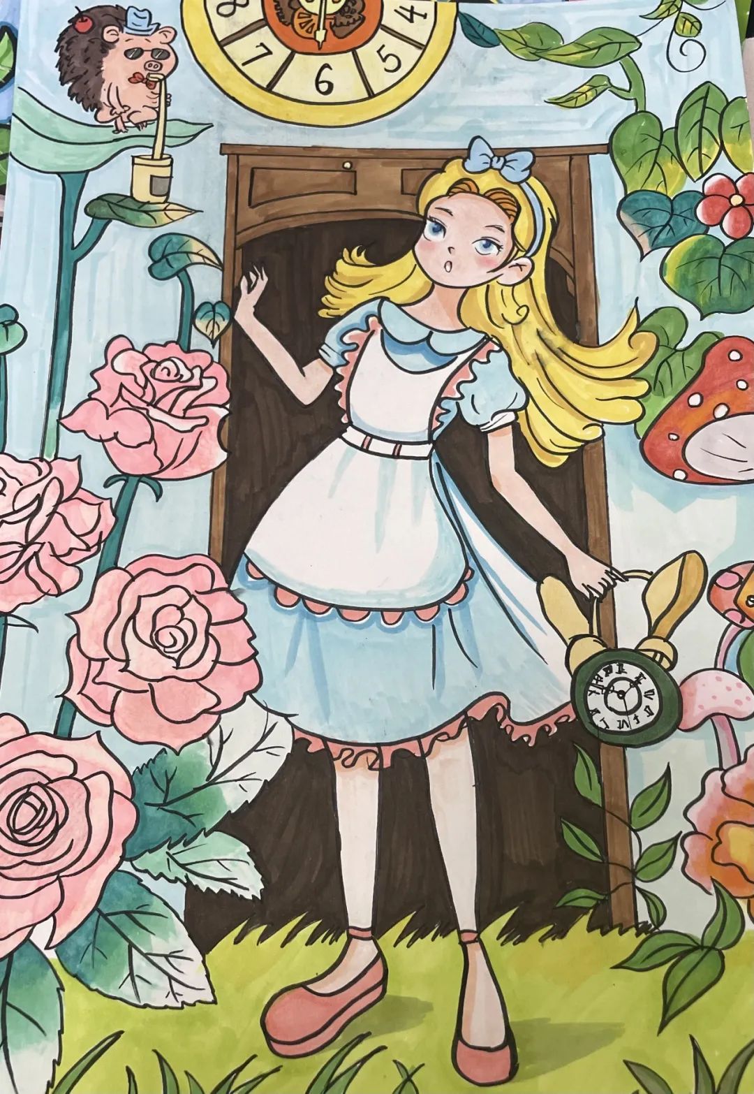 儿童绘画作品获奖——《花仙子》