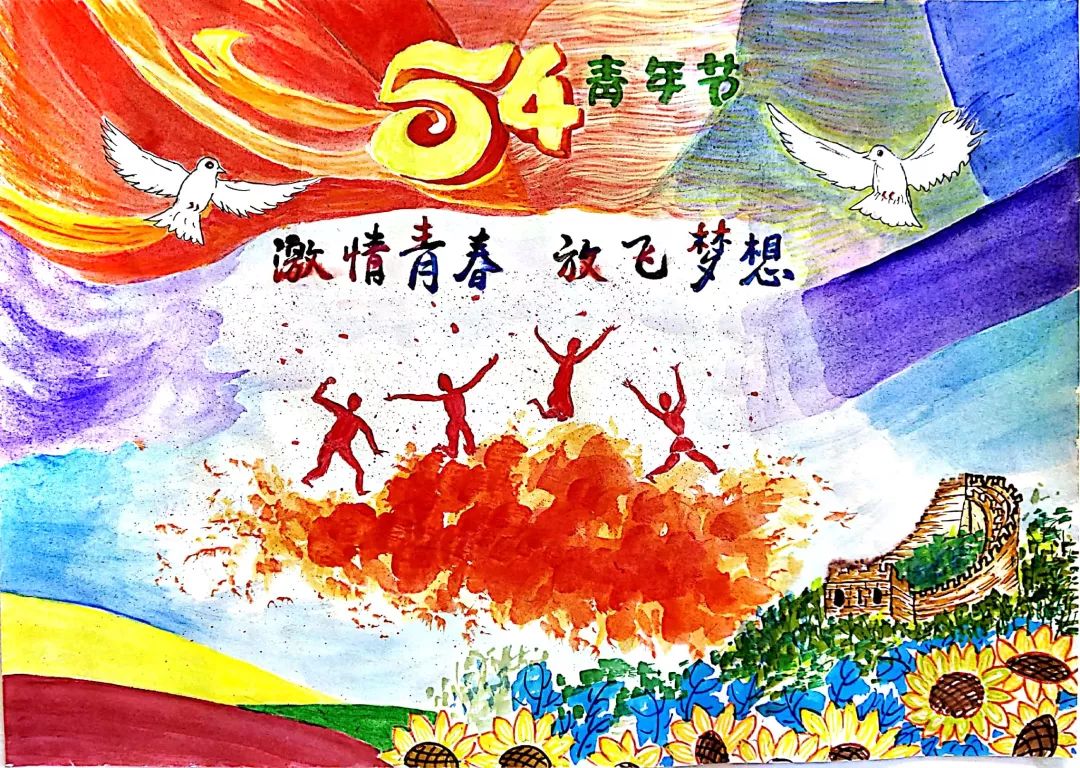 “激情飞扬 放飞梦想”54青年节比赛作品