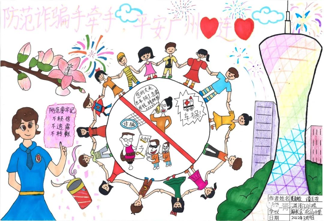 预防电信网络诈骗优秀作品展示