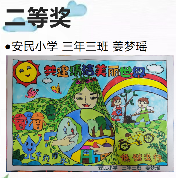 共建清洁美丽世界主题绘画优秀作品